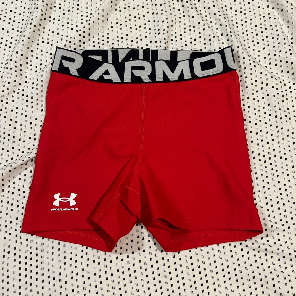 Under Armour Red Athletic Shorts